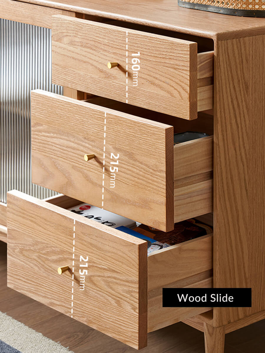 Fuji Solid Oak Sideboard Drawer Storage with Solid Timber Construction