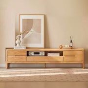 Gamo Solid Oak TV Unit in modern Scandinavian living room
