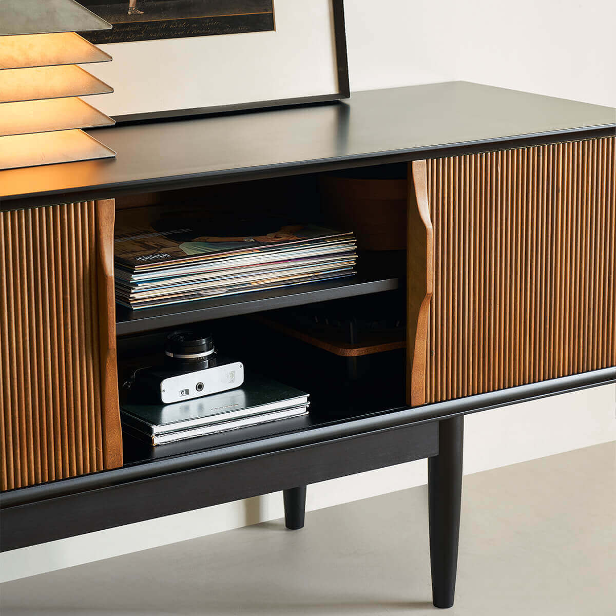 Gentle Solid Wood TV Unit-B