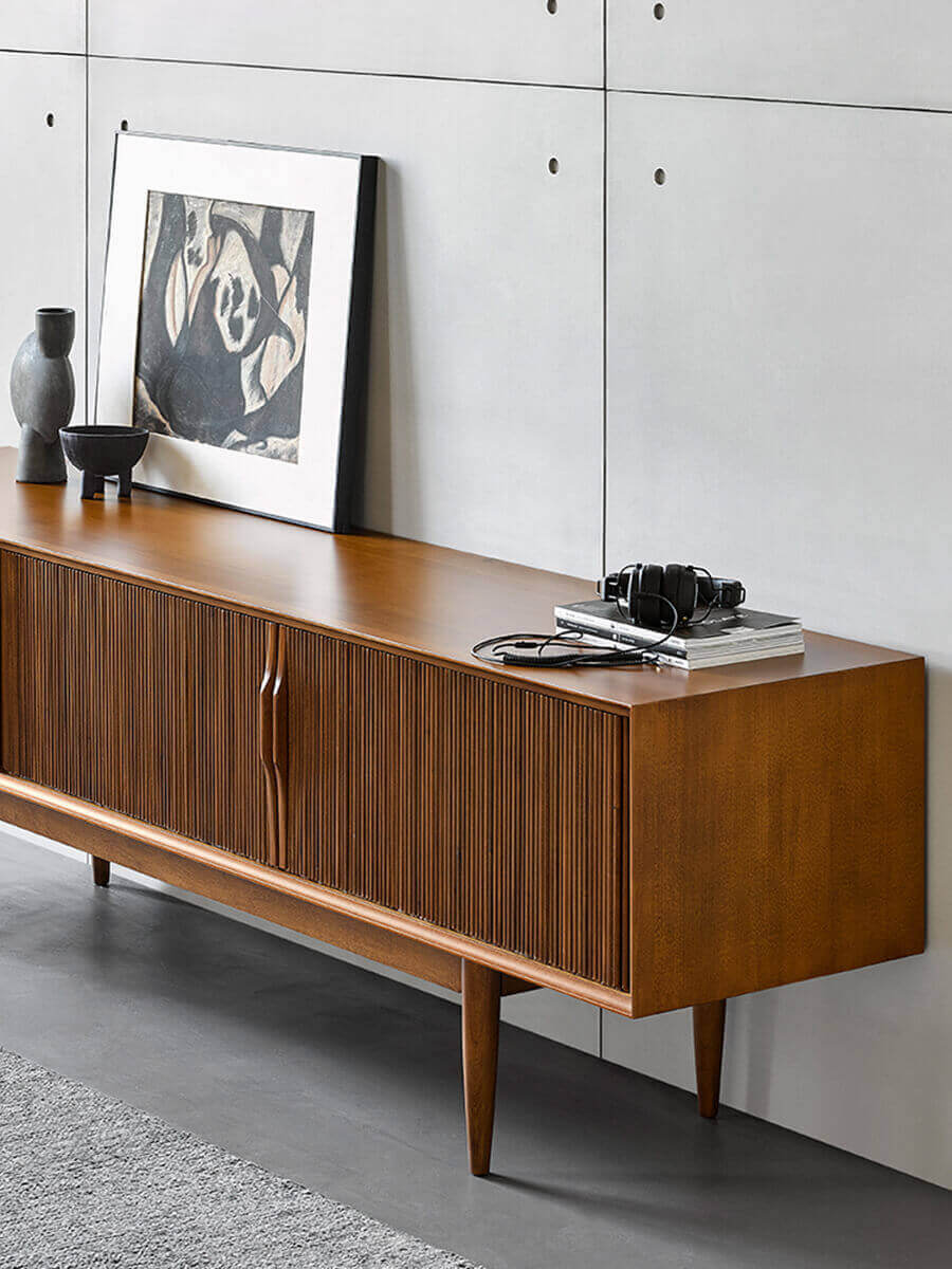 Gentle Solid Wood TV Unit-B