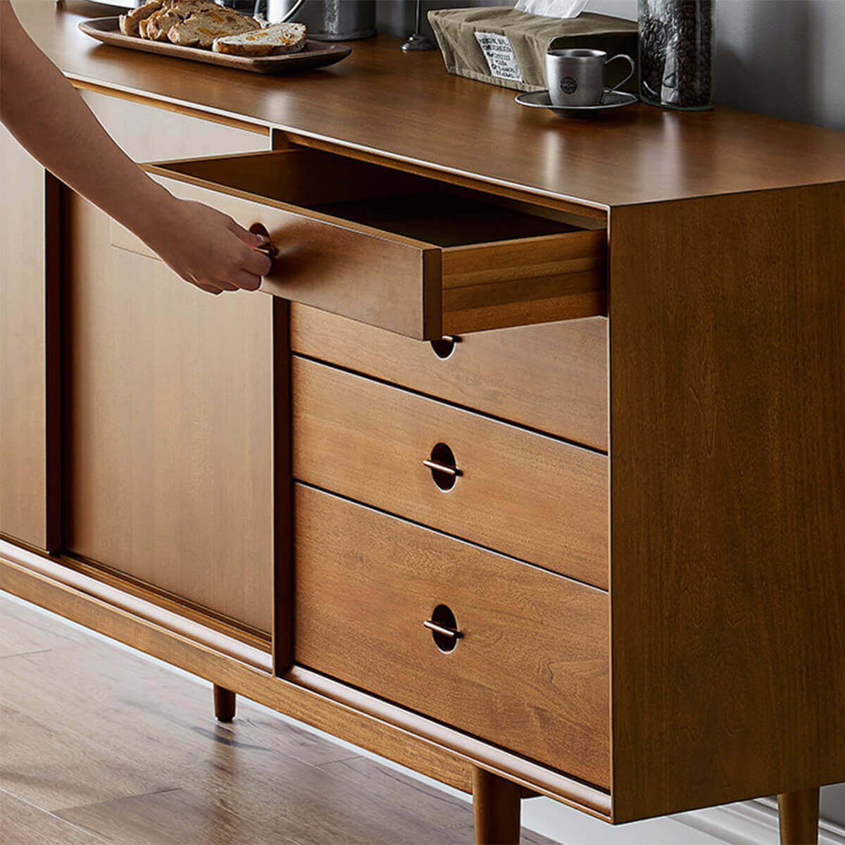 Gentle Luna Sideboard drawer storage detail
