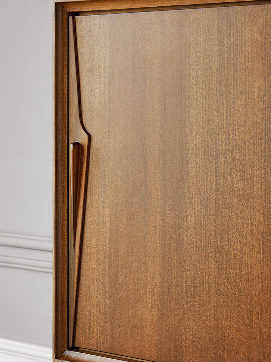 Gentle Luna Sideboard integrated solid timber handle detail