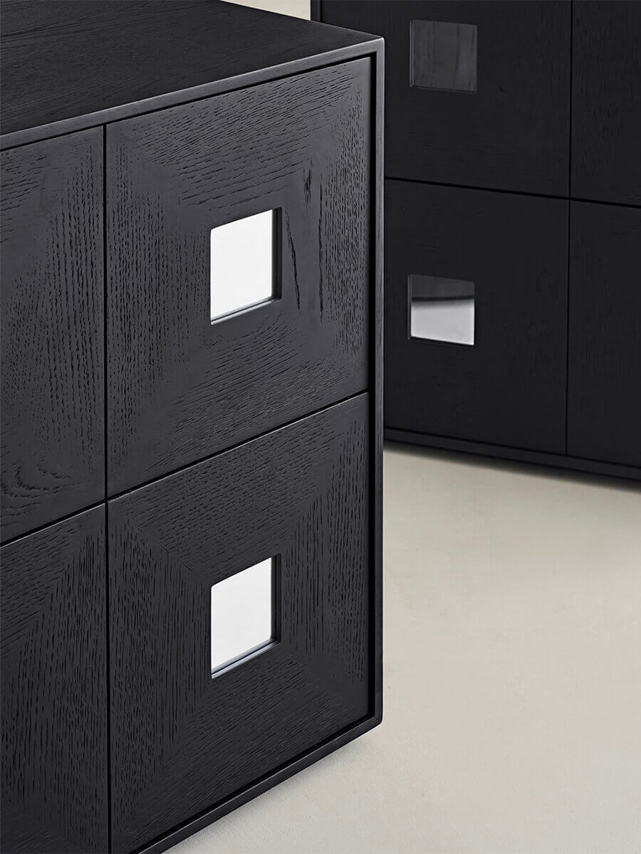 Side view of the Gentle Modular Cabinet