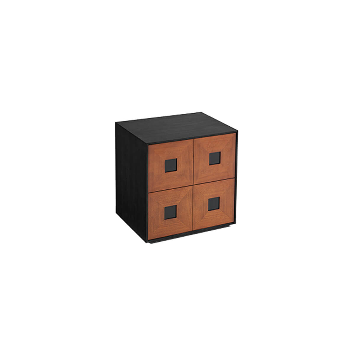 Gentle Modular Cabinet single module in black and brown finish