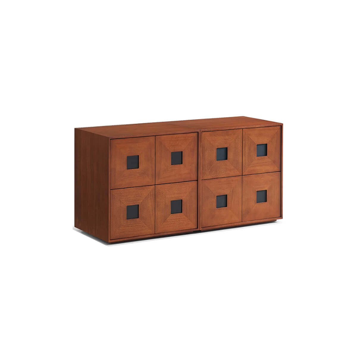 Gentle Modular Cabinet configured as a two-module storage cabinet