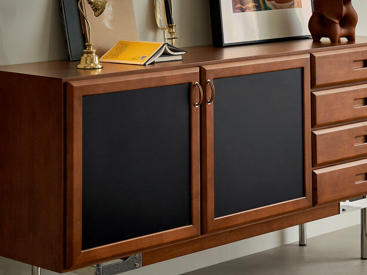 Front view of Gentle Ribbon Sideboard storage cabinet