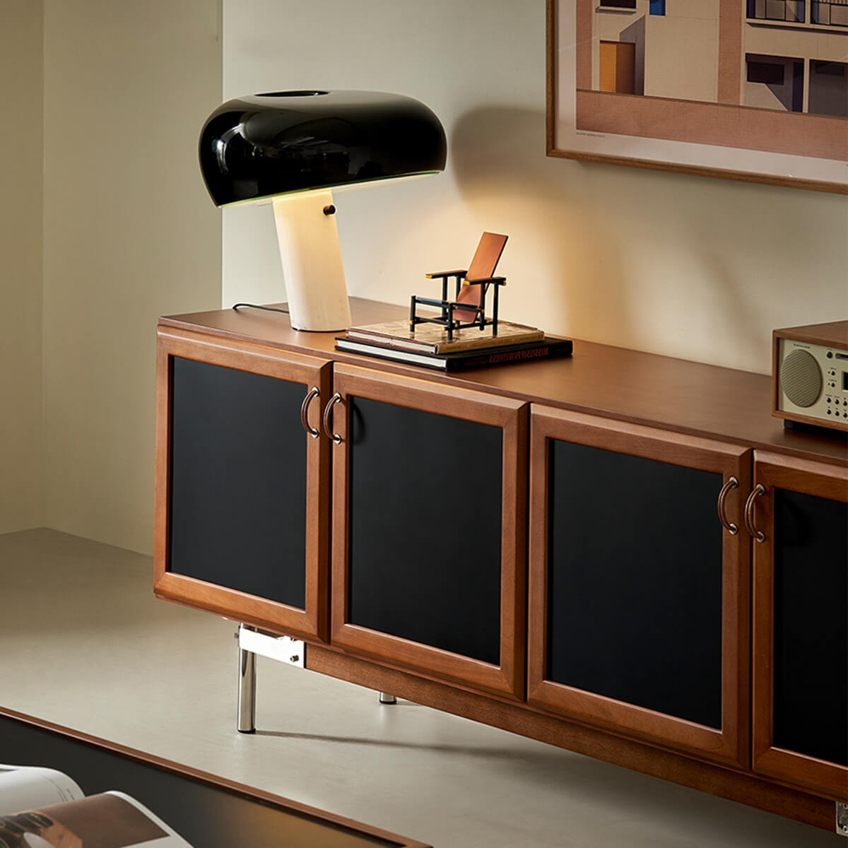 gentle ribbon tv unit black panel
