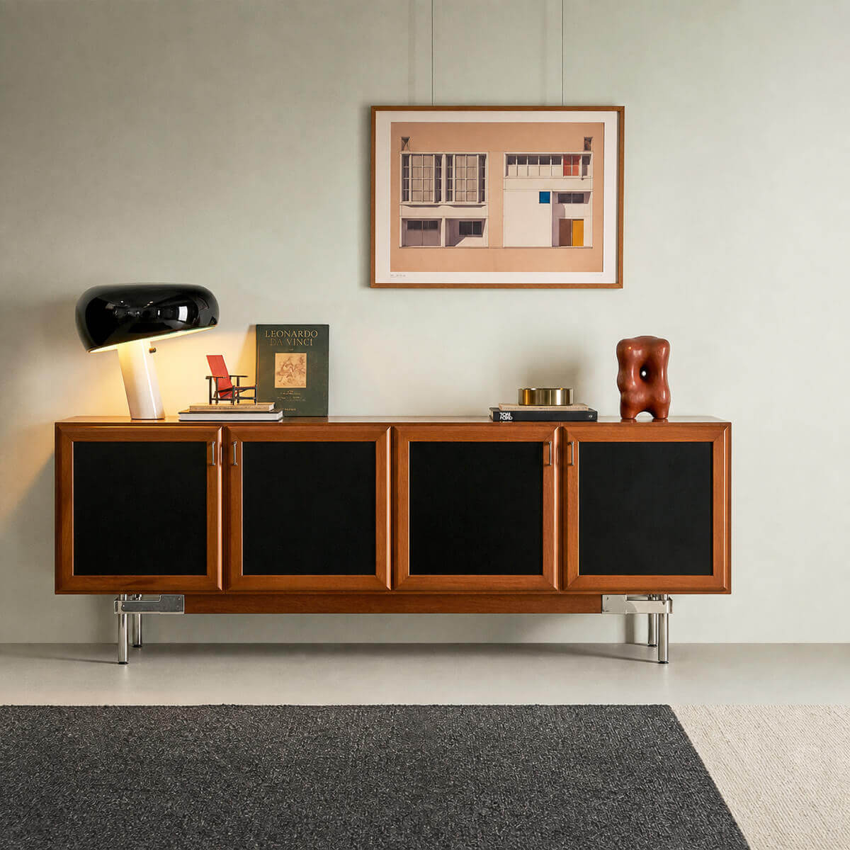 Gentle Ribbon TV Unit in modern living room setting