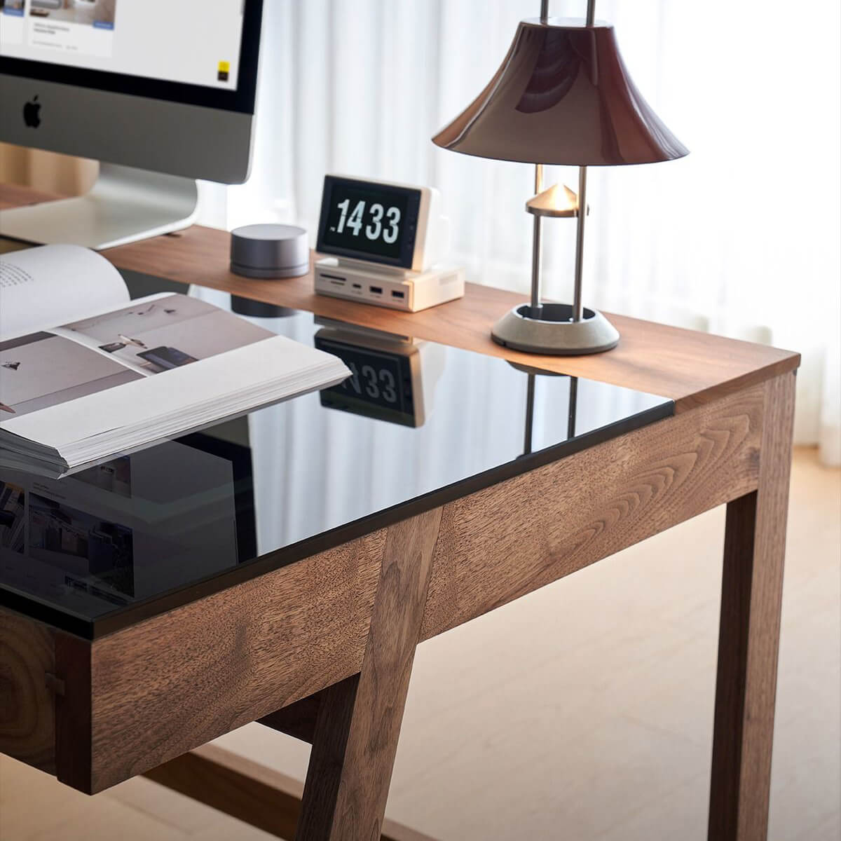 Glenn Solid Walnut Desk