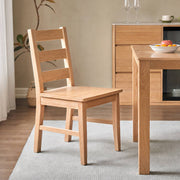 Grant solid oak dining chair in a Scandinavian dining room