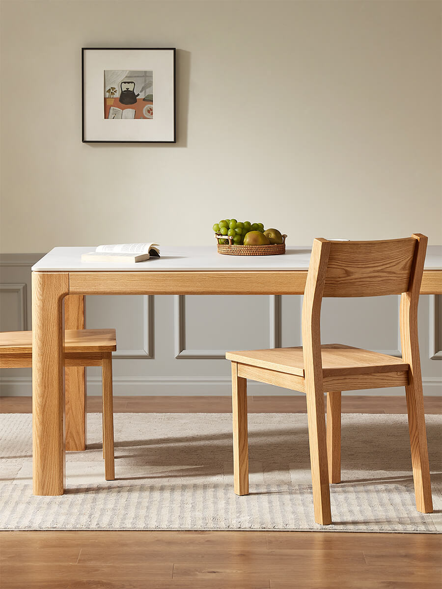 Griffen Solid Oak Dining Chair in natural oak finish