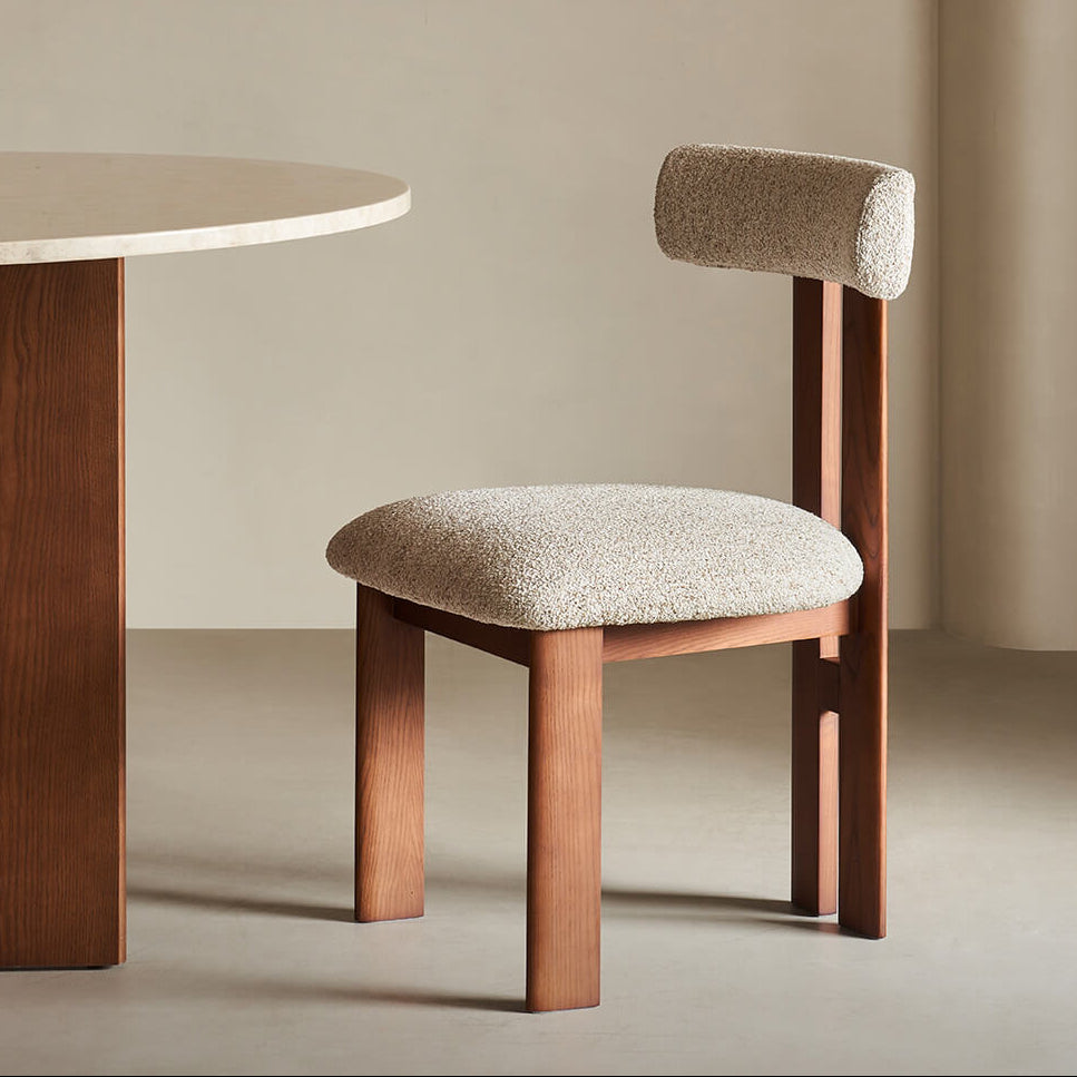 Hannah dining chair in warm contemporary dining interior