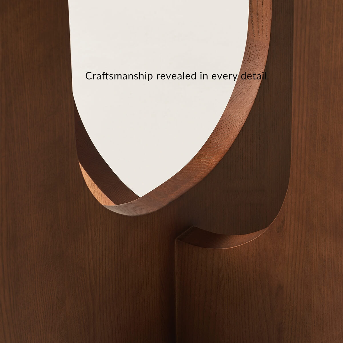 Hannah Dining Table curved base craftsmanship detail