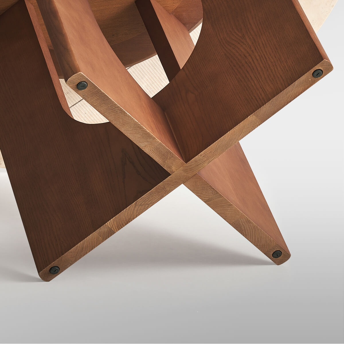 Hannah Dining Table interlocking timber base construction