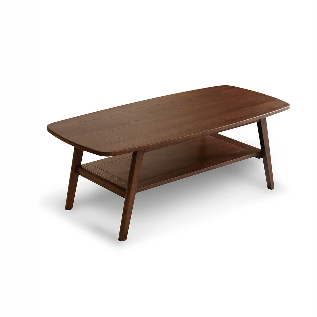 Harlow Solid Oak Coffee Table in walnut finish