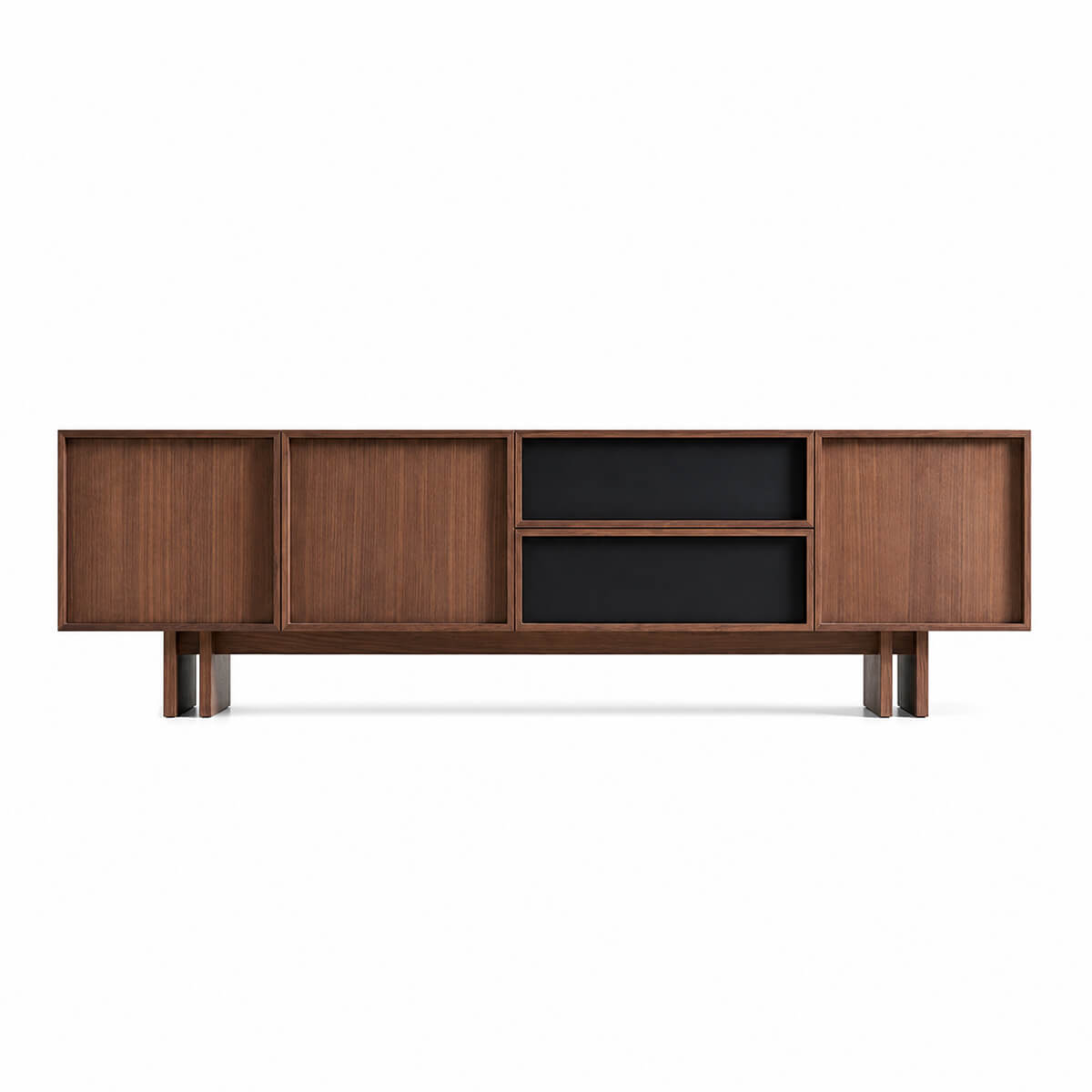 Hayley Walnut TV Unit front view