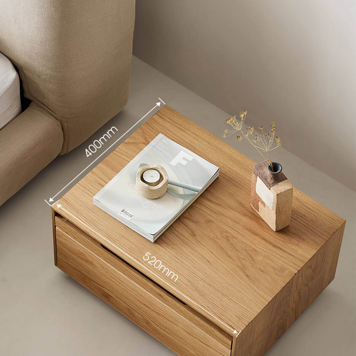 Heidelberg bedside table dimensions