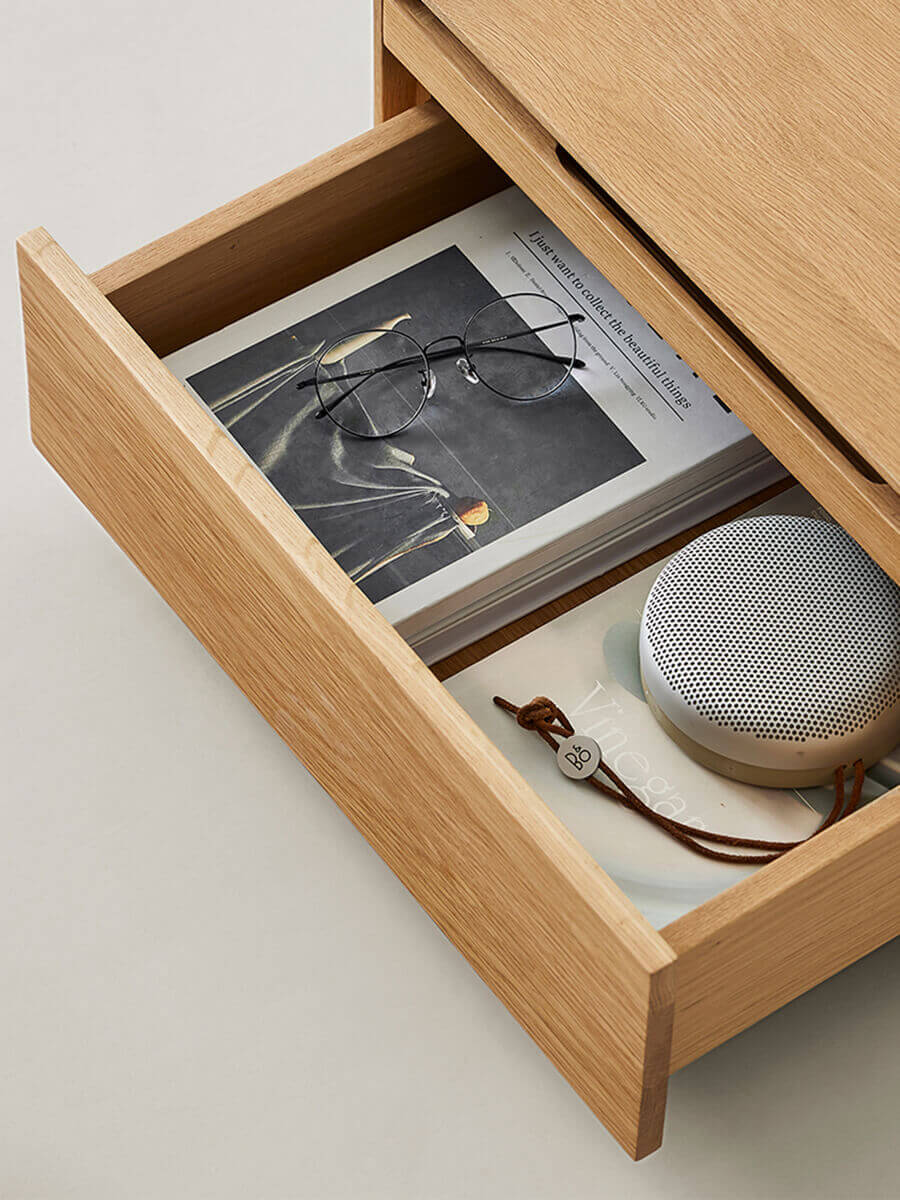 heidelberg bedside table drawer open
