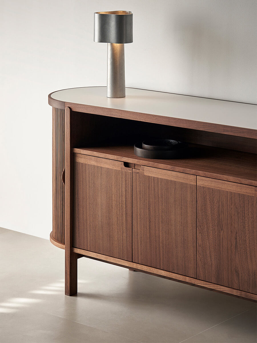 Sintered stone top surface detail of the Heidelberg Sideboard