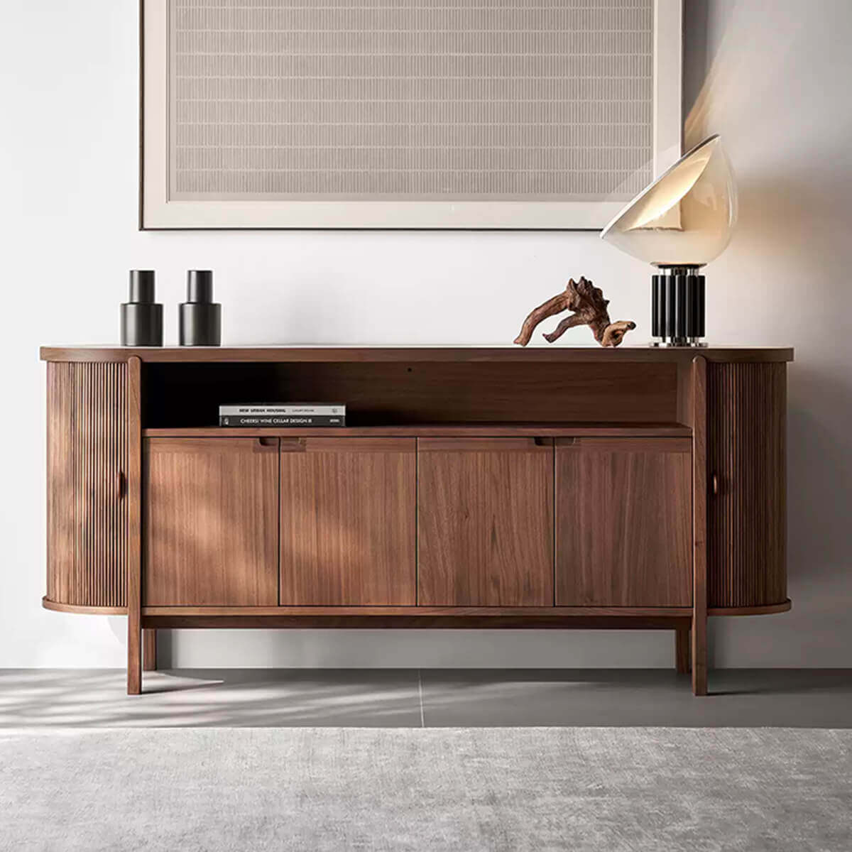 Heidelberg Walnut Tambour Sideboard