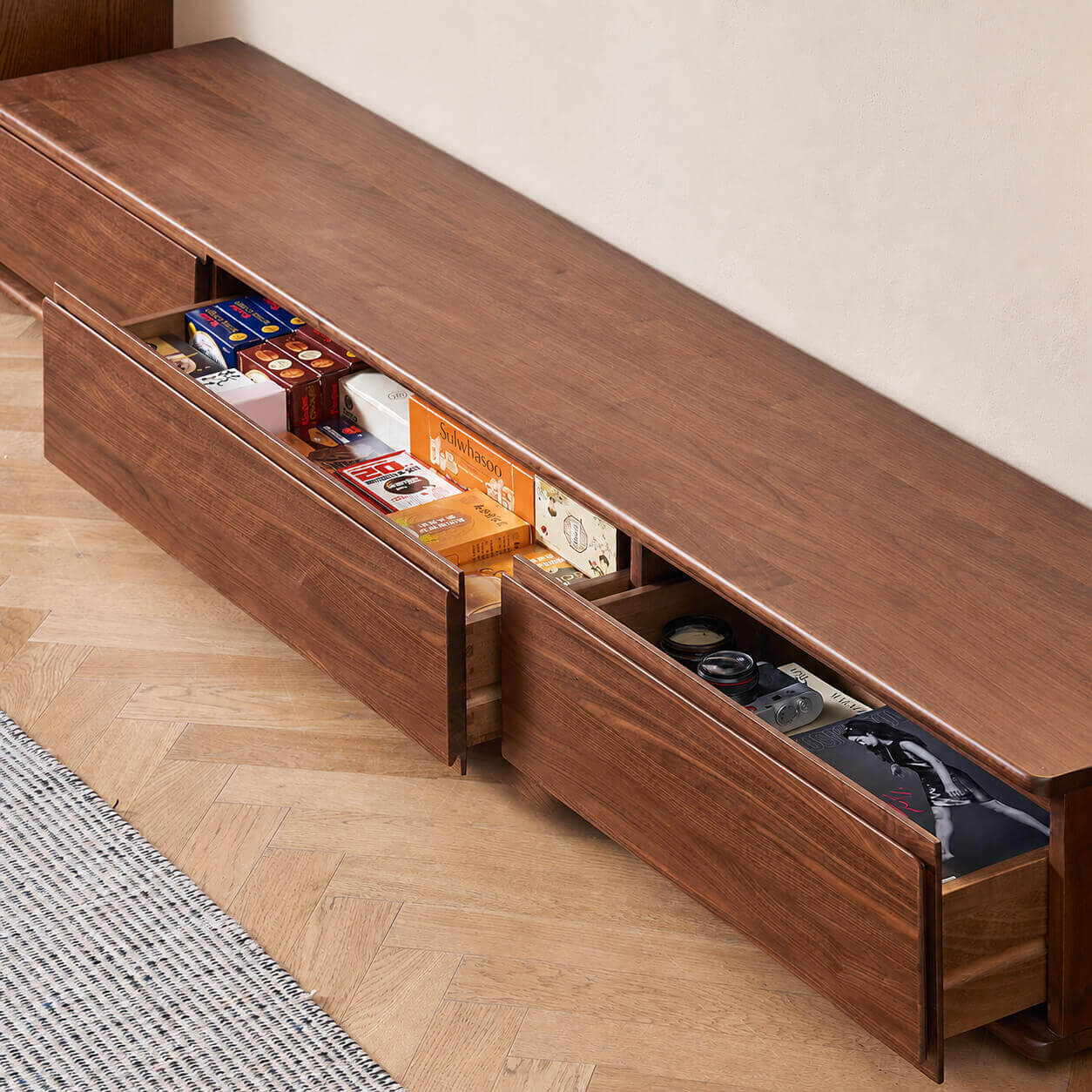 Close-up of Hoswell storage drawer