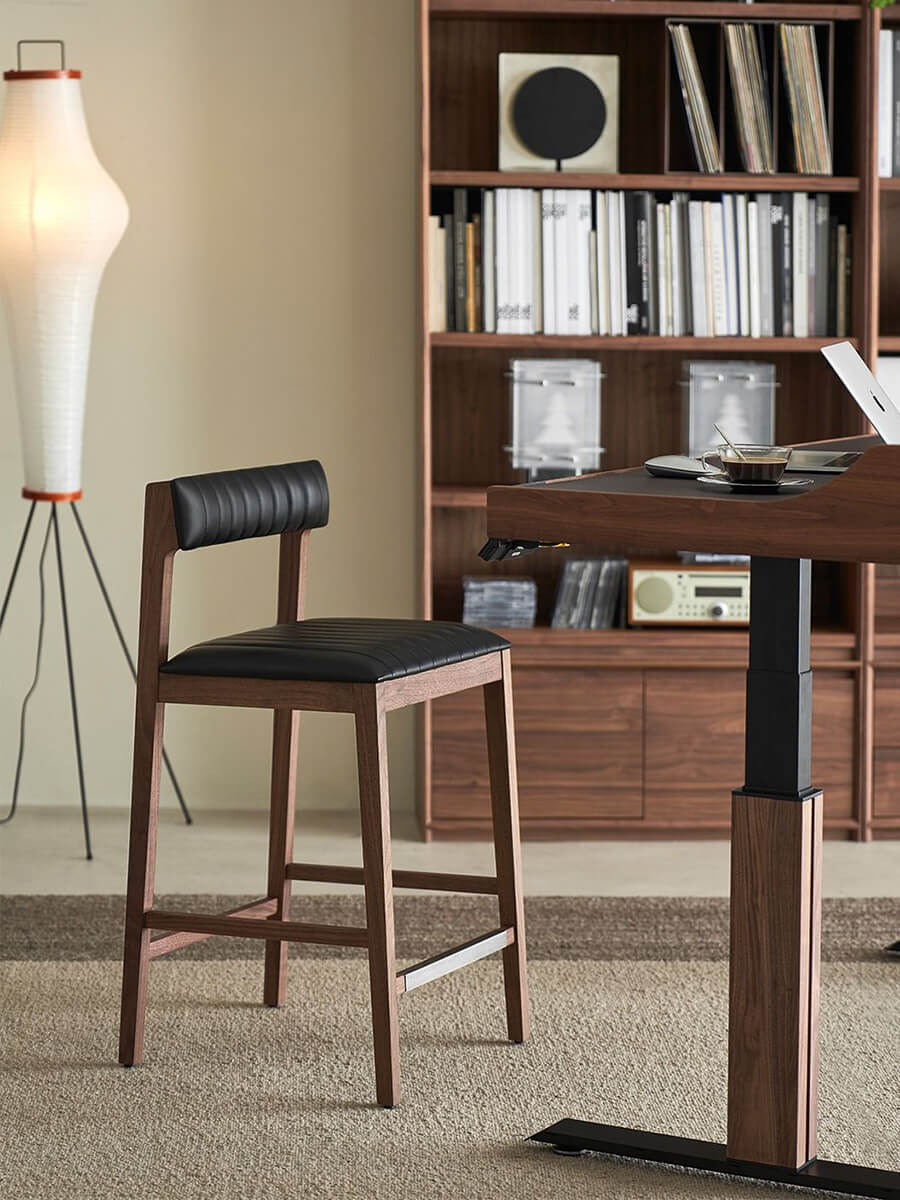 Jackson timber bar stool used in home office setting