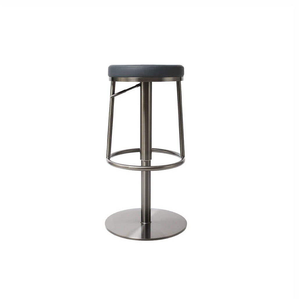 Angled view of Jason gas lift swivel bar stool
