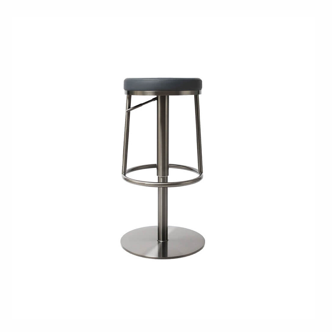 Angled view of Jason gas lift swivel bar stool