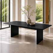 Jutti Black ash Dining Table in a contemporary Australian dining space