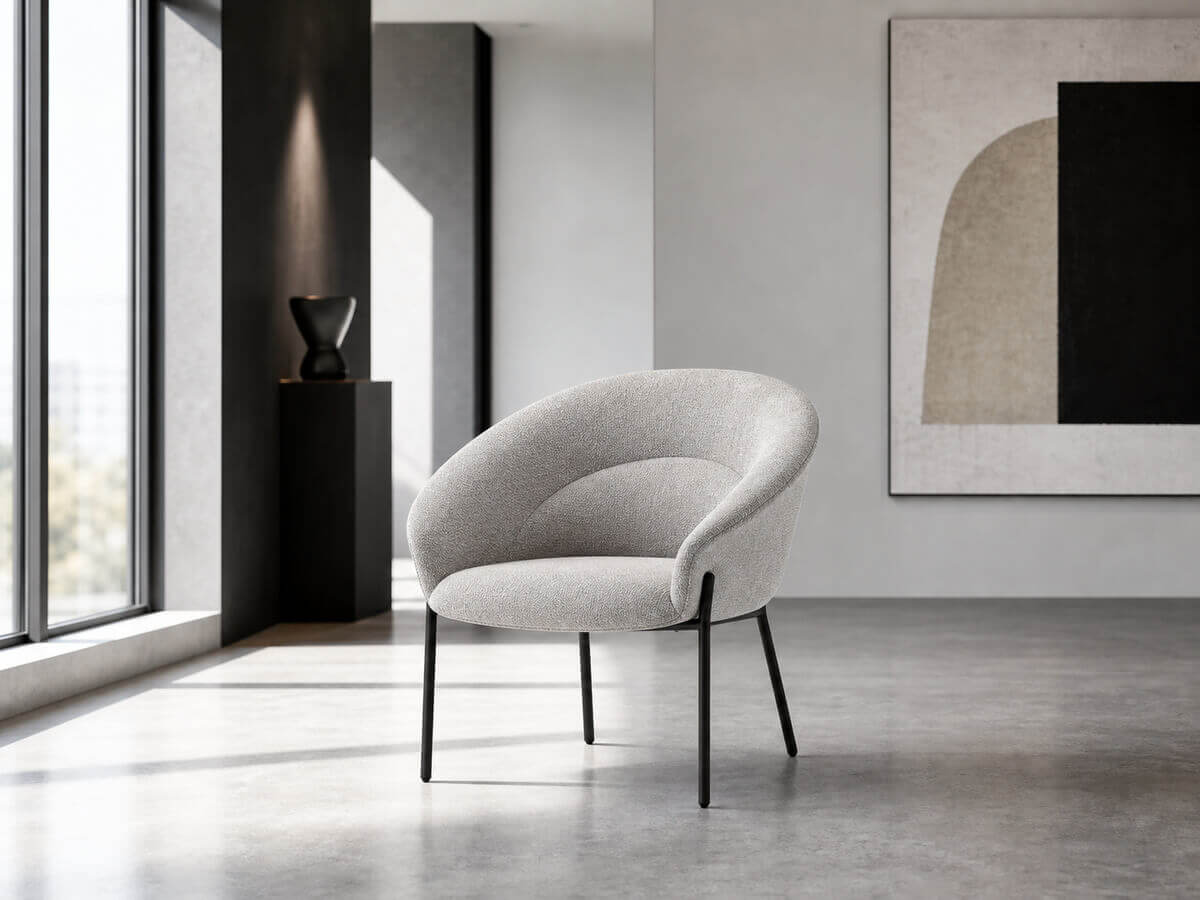 KEBE Petal armchair in a modern Scandinavian interior
