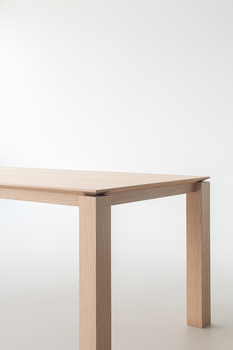 Architectural leg detail of the Lachlan solid timber dining table