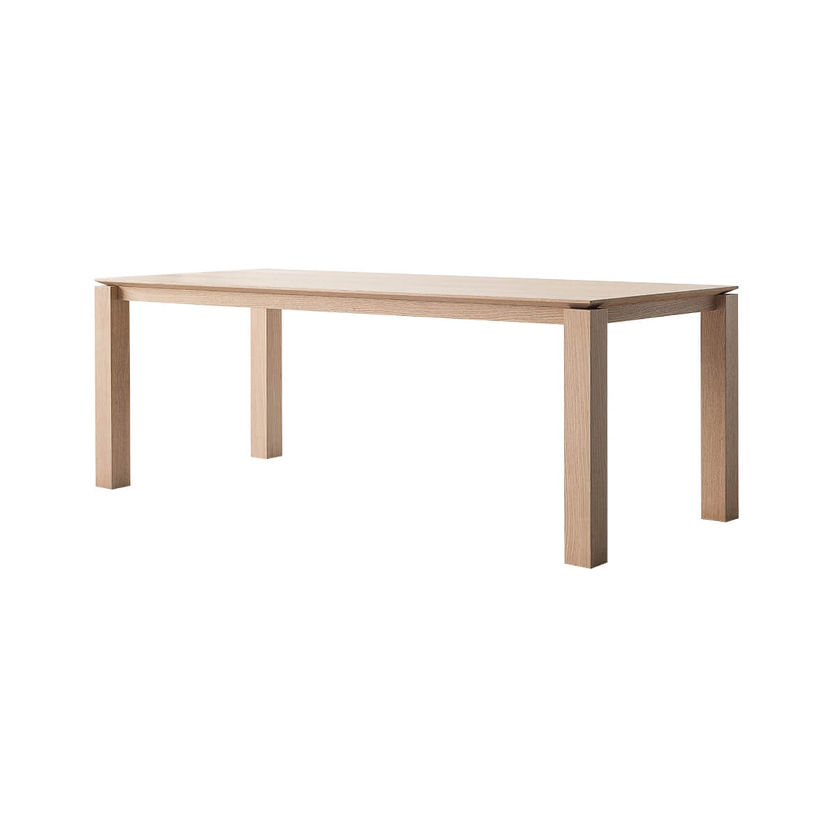 Lachlan oak dining table in oak finish