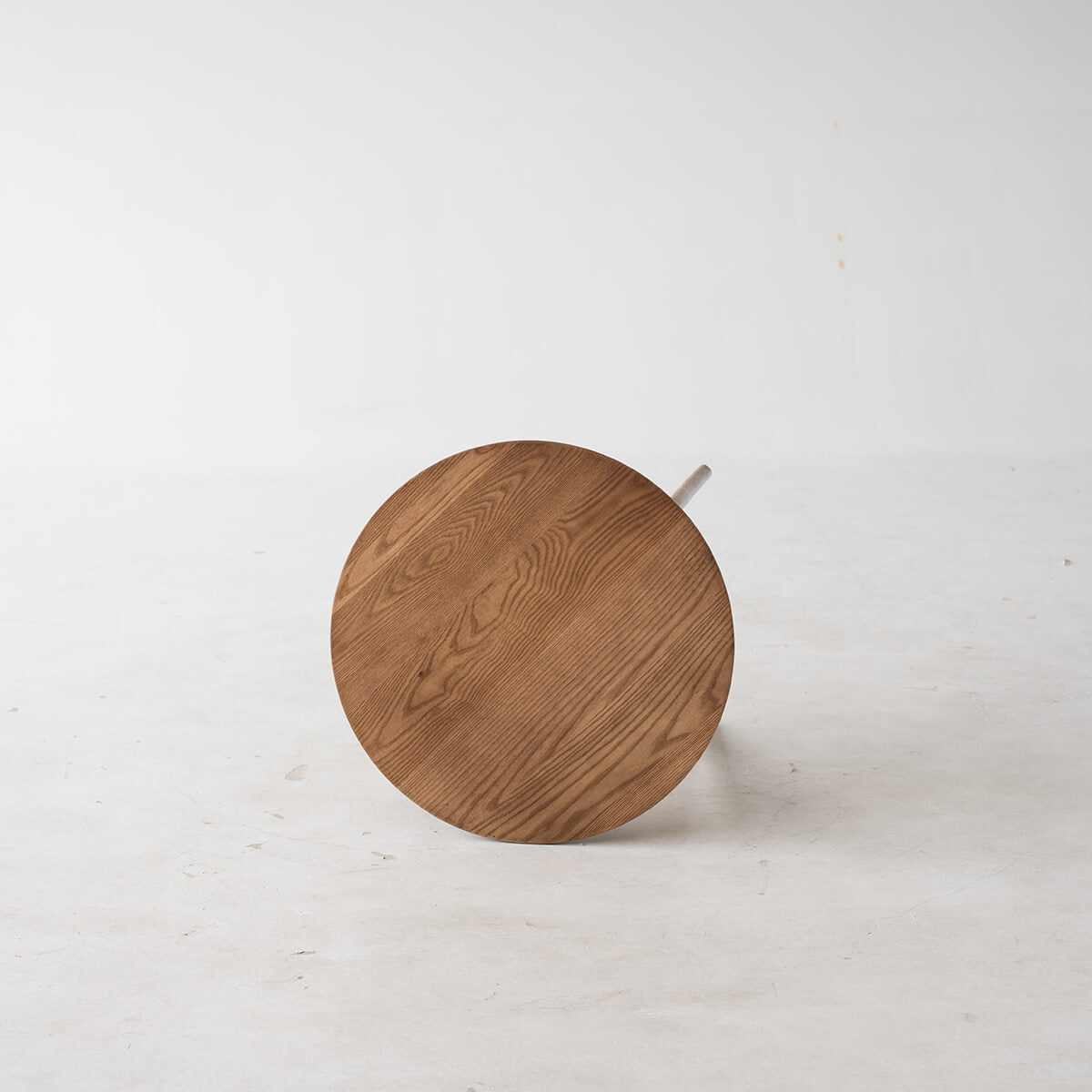 Bottom view of the Link solid ash side table