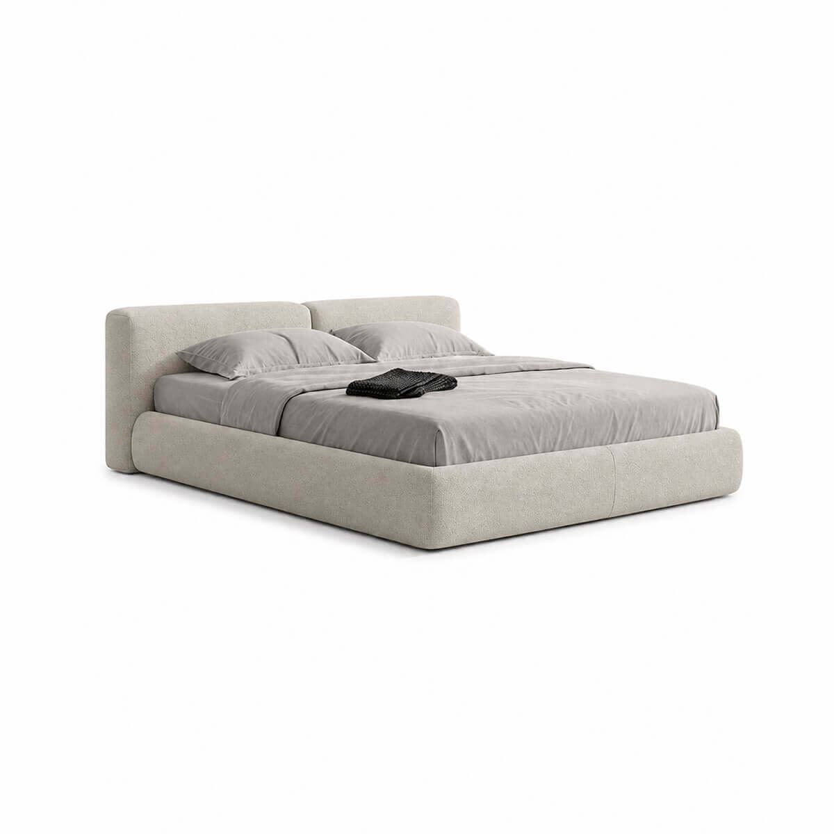 Lom upholstered bed frame in MTED-5 fabric