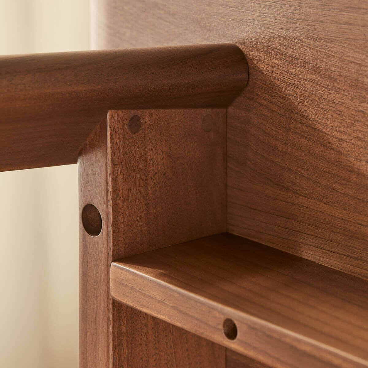 Solid Walnut Leg Detail of Malibu Dining Table