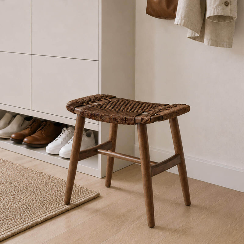 Malmo Solid Ash Paper Cord Stool