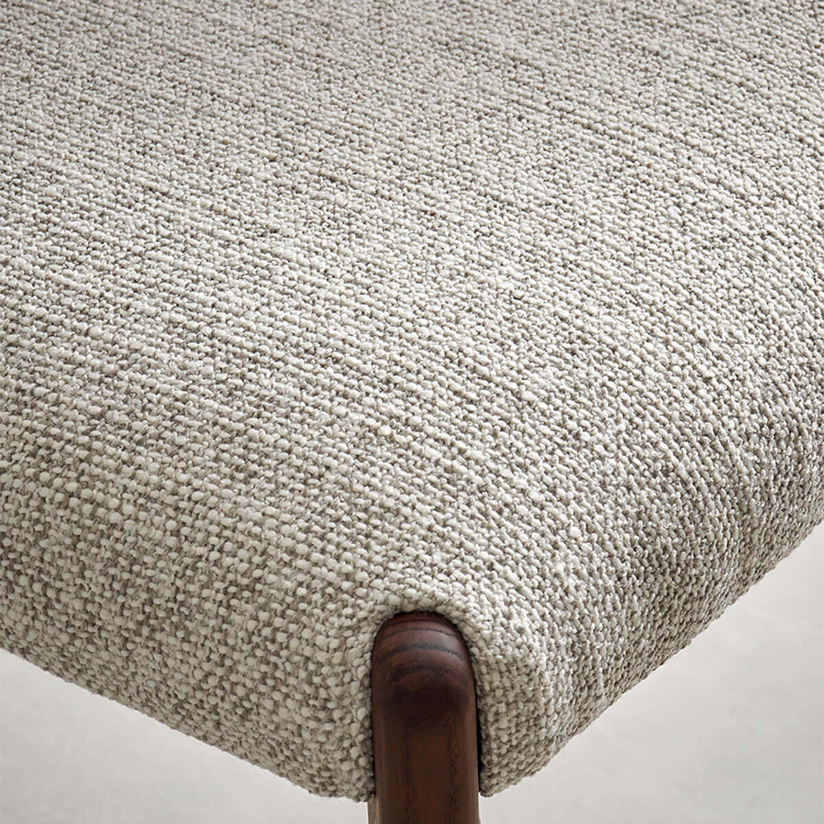 Close-up of Malo heavyweight textured woven fabric upholstery