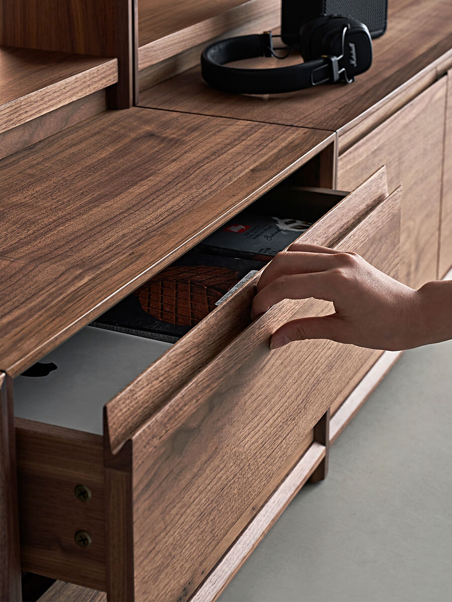 Close-up of the Maury Modular Storage Cabinet