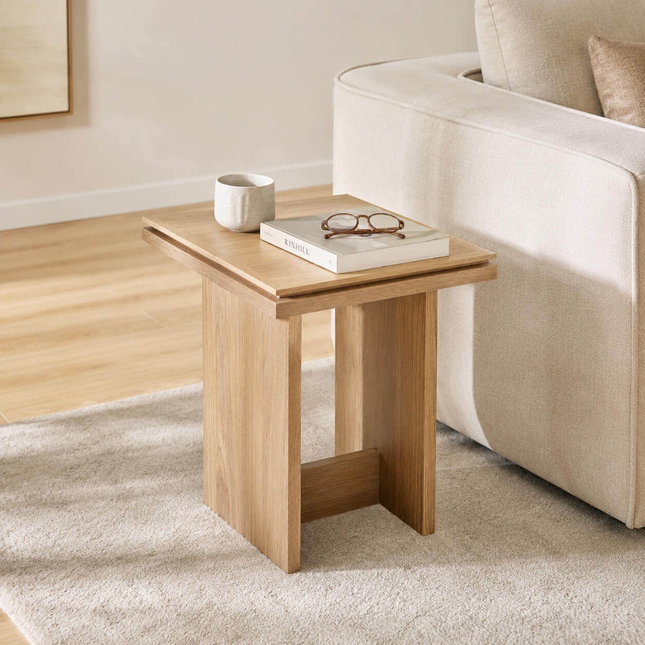 Megan Oak Side Table