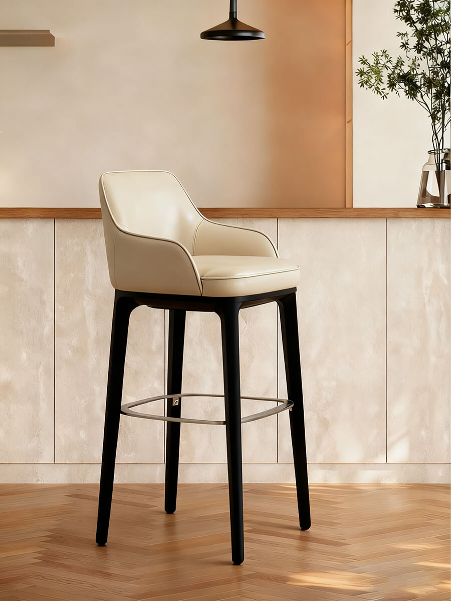Milo Leather Bar Stool