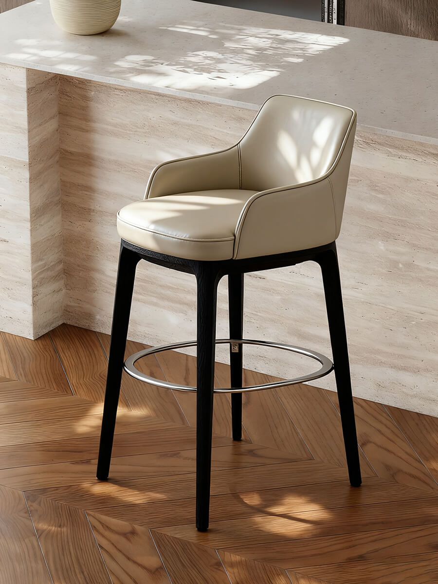 Milo Leather Bar Stool