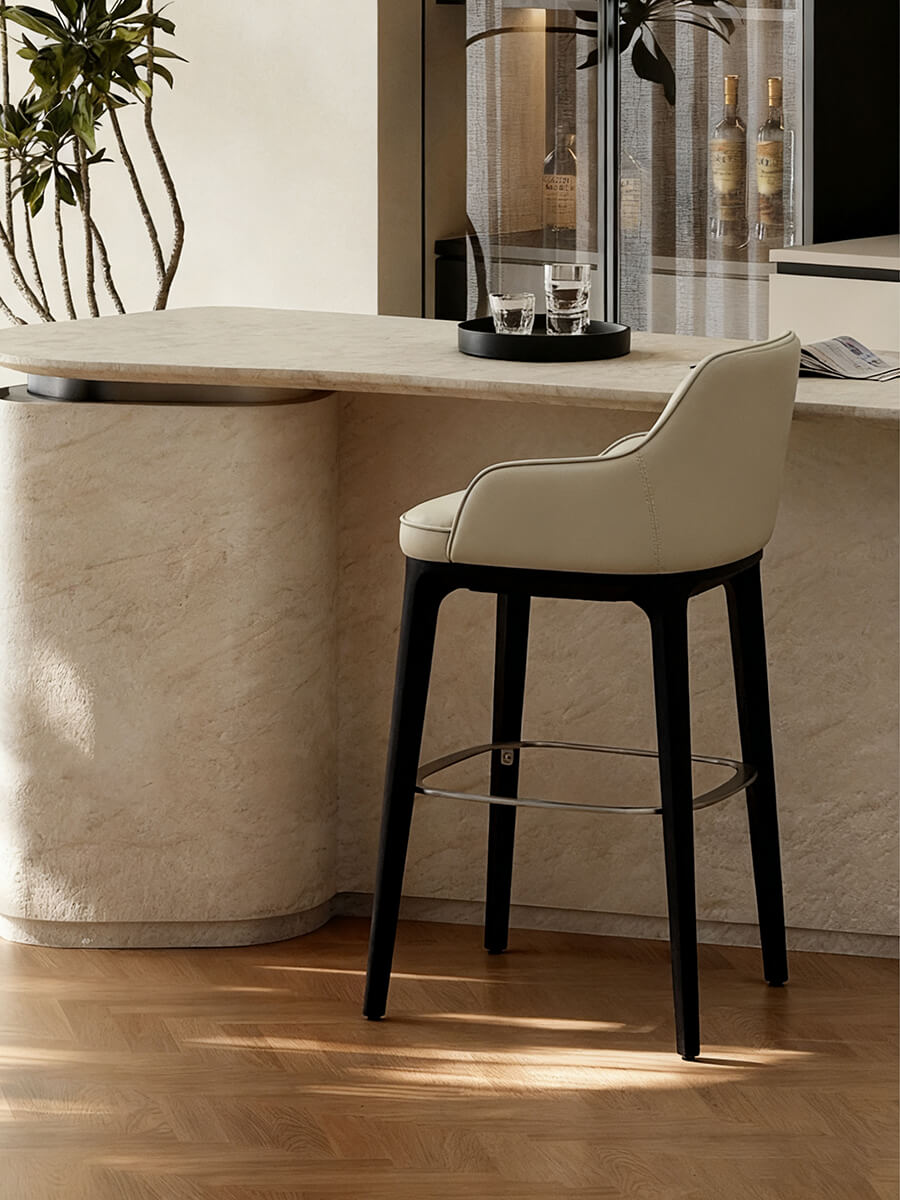 Milo Leather Bar Stool