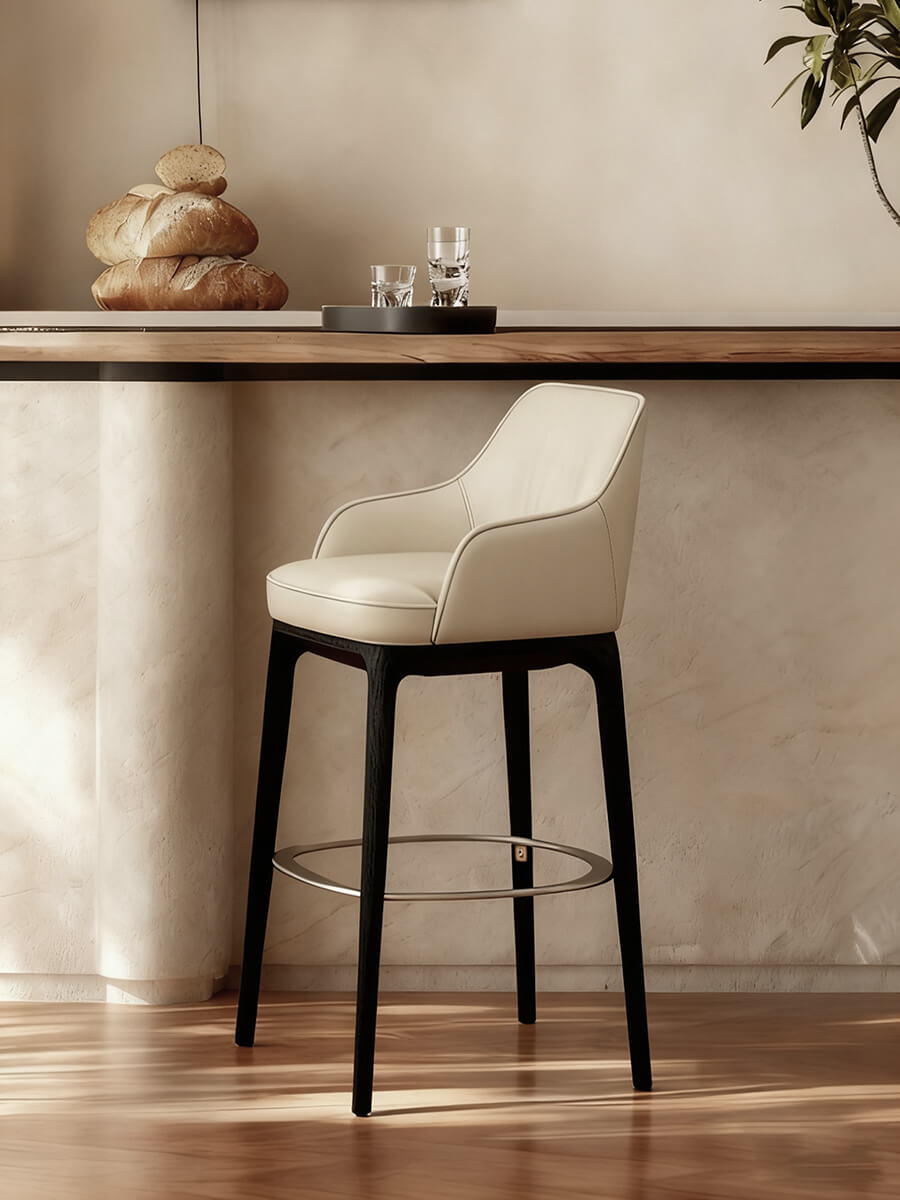 Milo Leather Bar Stool