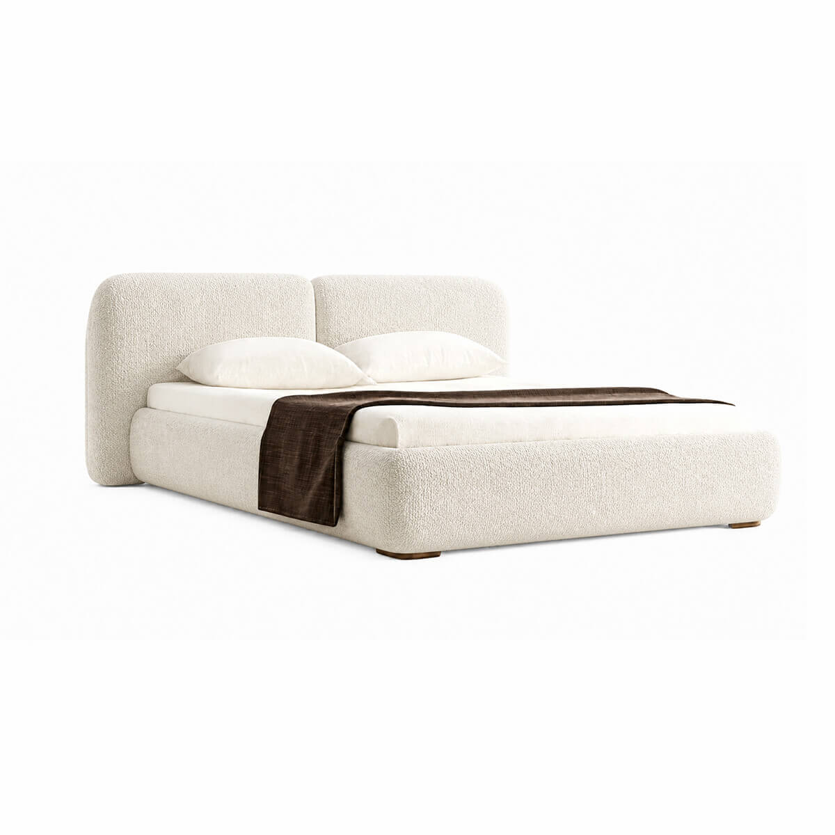 Miro upholstered bed frame in 624-5 fabric