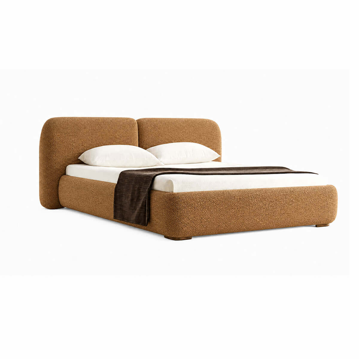 Miro upholstered bed frame in 624-7 fabric
