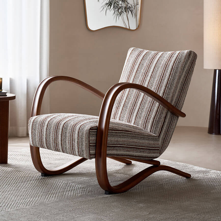 Neva armchair in modern Scandinavian living room
