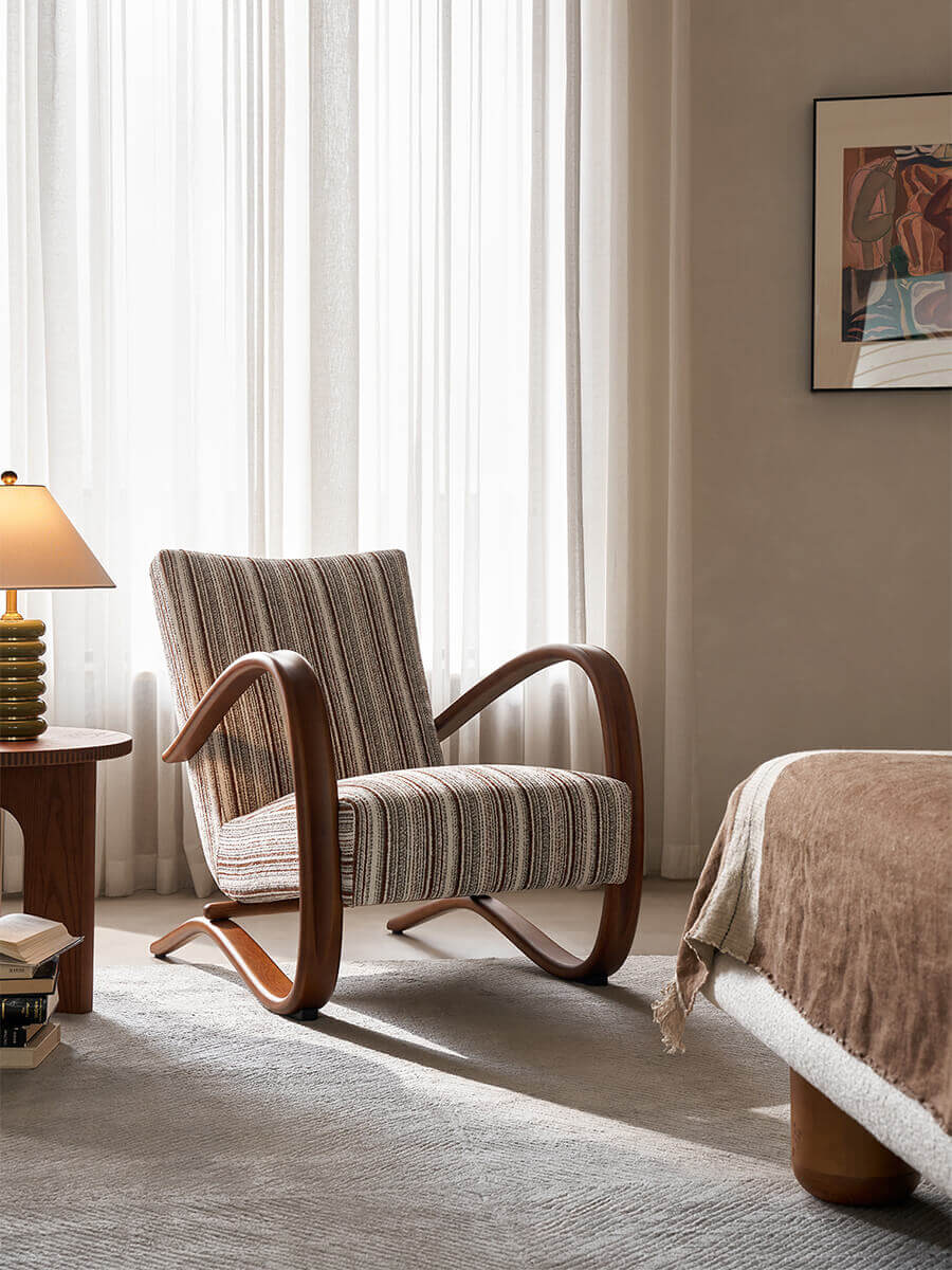 Neva armchair in contemporary lounge setting
