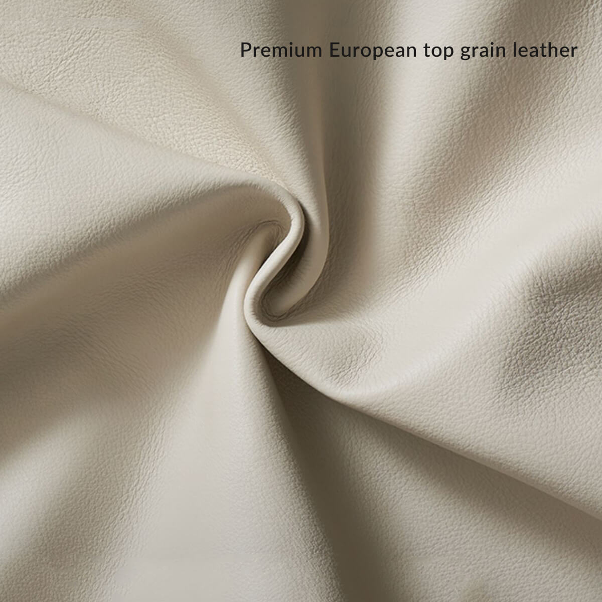 Premium leather upholstery detail of Noir Dining Chair
