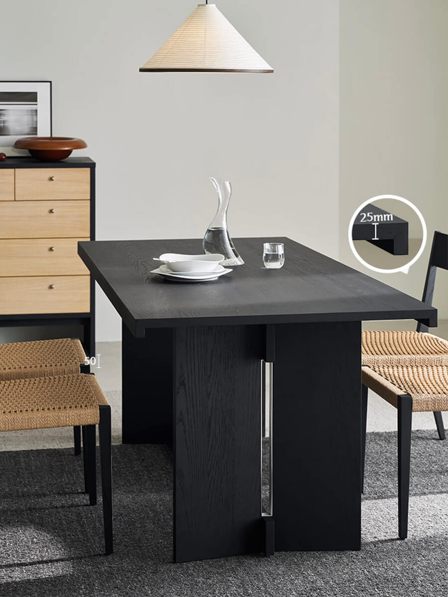Noir Dining Table in a modern dining space