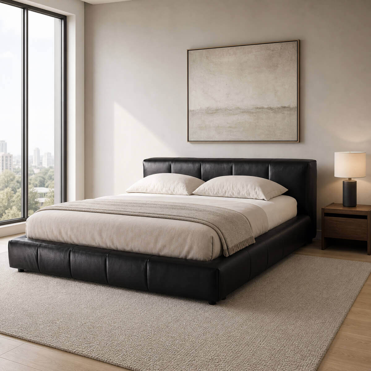 Novara Leather Bed Frame